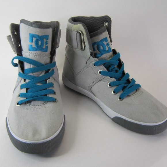 DC Womens Graduate TX High Top Gray Shoes Size Womens US 6W - Picture 1 of 16
